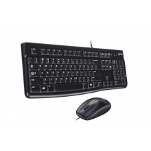 罗技（Logitech）MK120有线USB键盘鼠标套装 家用办公电脑笔记本通用键鼠套件 黑色