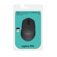 罗技（Logitech）M280 无线鼠标 黑色