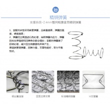 宜眠坊（ESF）床垫 乳胶床垫 席梦思弹簧床垫 乳胶+直筒簧 软硬两用 J09 1.8米*2米*0.22米