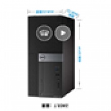 Dell 台式机7060MT i7-8700/4G*4/1T+128G/DVDRW/4G RX550显卡/2417h显示器